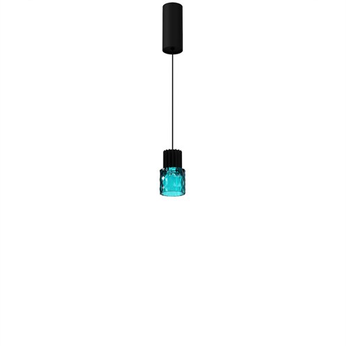 Panzeri+Scent LED 9W 500lm 2700K CRI>90 24°, rippvalgusti, türkiissinine