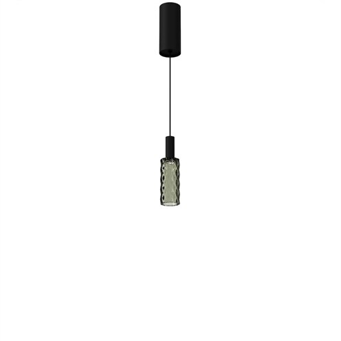 Panzeri+Scent Pixel LED 4W 181lm 2700K CRI>90, rippvalgusti, suitsune klaas