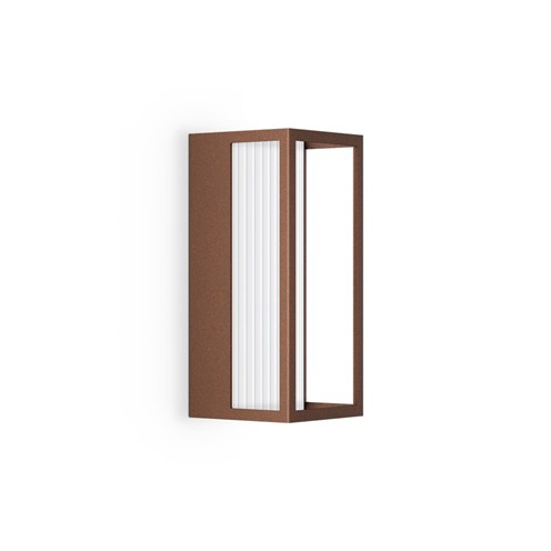 Lombardo+Glow 100 Mask LED 10W 700lm 3000K, IP66, seinavalgusti, corten