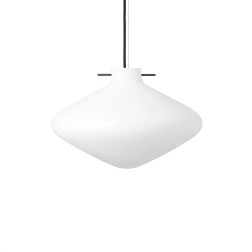 LYFA+REPOSE PENDANT 260 max 60W E27, rippvalgusti, must detail, must juhe, opaalklaas