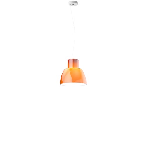 Nemo+LOROSAE Ø30 max. 60W E27, rippvalgusti, oranž