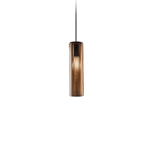 Panzeri+Clio LED 8W E27 1050lm 2700K, rippvalgusti, must/tubakavärvi, laerosett tellida eraldi