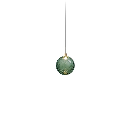 Panzeri+Murané Ø15 LED 2,7W 167lm 2700K CRI>90, rippvalgusti, roheline/šampanja, laerosett tellida eraldi