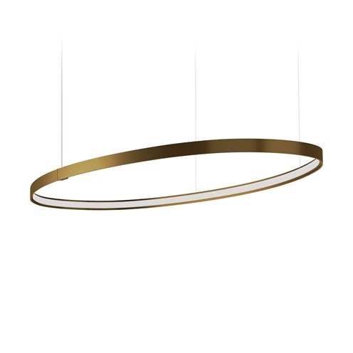 Panzeri+Zero Ellipse LED 47W 4079lm 2700K CRI>90, hämardatav, rippvalgusti, pronks, liiteseadmeta