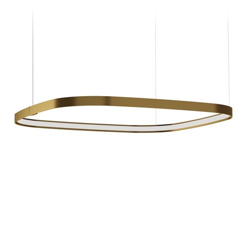 Panzeri+Zero Square 75 LED 36W 3059lm 3000K CRI>90, hämardatav, rippvalgusti, pronks, liiteseadmeta