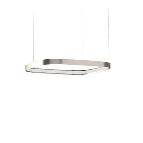 Panzeri+Zero Square 50 LED 25W 2039lm 3000K CRI>90, hämardatav, rippvalgusti, titaan, liiteseadmeta