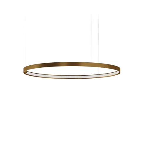 Panzeri+Zero Round Ø75 LED 36W 3059lm 3000K CRI>90, hämardatav, rippvalgusti, pronks, liiteseadmeta