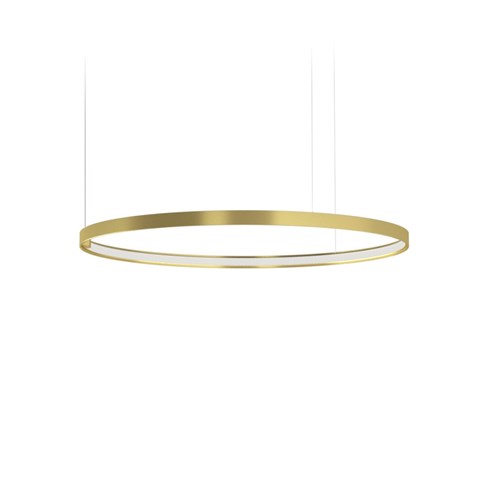 Panzeri+Zero Round Ø75 LED 36W 3059lm 3000K CRI>90, hämardatav, rippvalgusti, matt messing, liiteseadmeta