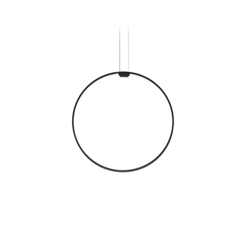 Panzeri+Zero Round Vertical Ø50 LED 25W 2039lm 3000K CRI>90, hämardatav, rippvalgusti, must, liiteseadmeta