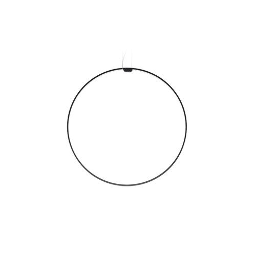 Panzeri+Zero Round Vertical Ø75 LED 36W 3059lm 3000K CRI>90, hämardatav, rippvalgusti, must, liiteseadmeta