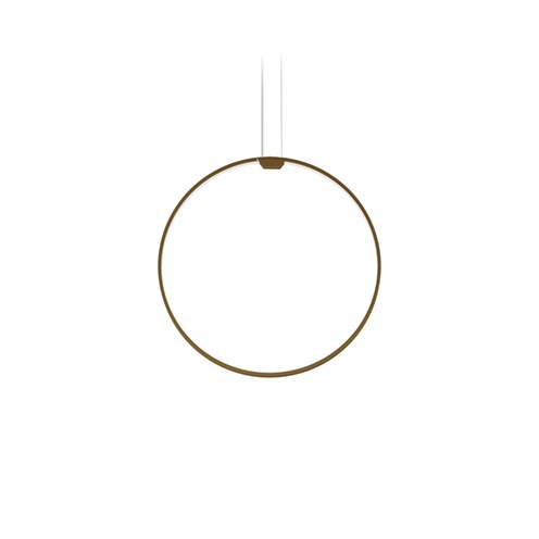 Panzeri+Zero Round Vertical Ø50 LED 25W 2039lm 3000K CRI>90, hämardatav, rippvalgusti, pronks, liiteseadmeta