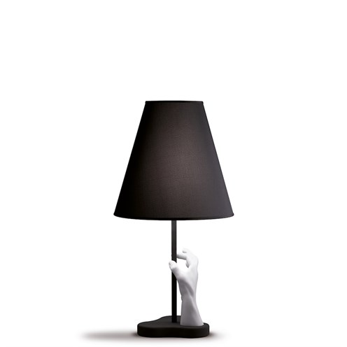 FontanaArte+Mano E27, hämardatav, lauavalgusti, must
