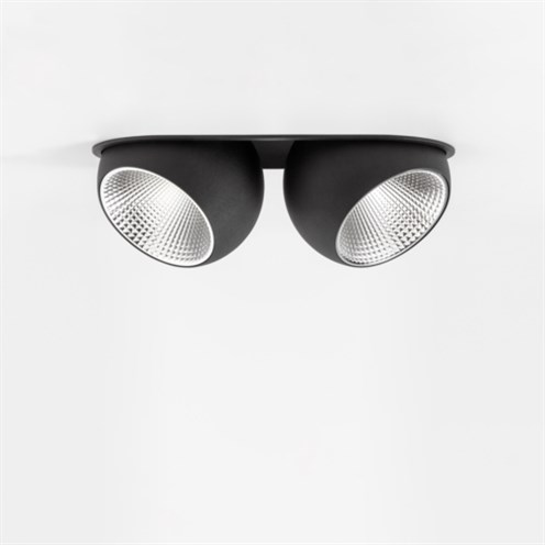 Modular+Marbul Recessed Adjustable 115 2x LED 6W/8.9W 634lm/852lm 2700K CRI>90, süvisvalgusti, must, liiteseadmeta, reflektor eraldi tellitav