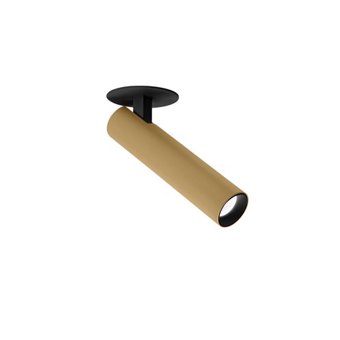 Wever & Ducré+MATCH 1.0 LED 6.1W 525lm 350mA 2700K CRI>90 30°, süvisvalgusti, šampanja/matt must, liiteseadmeta