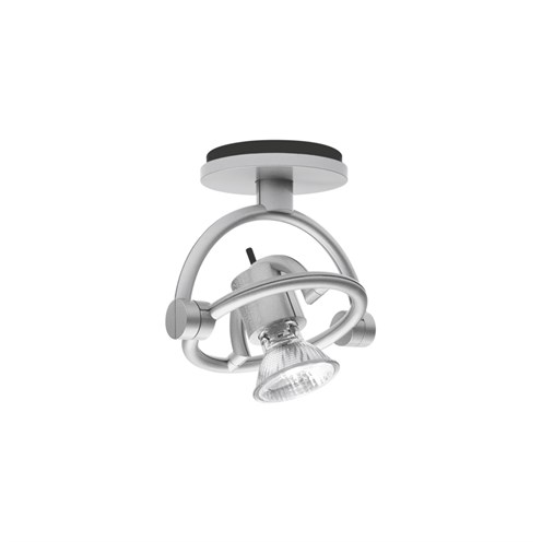 CINI&NILS+miniFariuno parete LED 4,6W GU10 350lm 2700K 36°, hämardatav phase-cut, lae- ja seinavalgusti, hõbedane