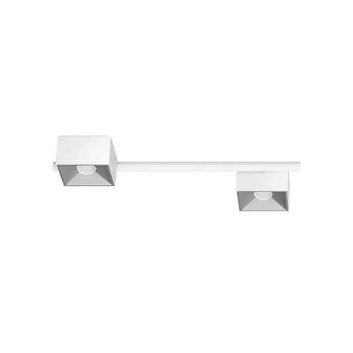 CINI&NILS+Nodo Q 2 LED 16W 1060lm 2700K CRI>90 60°, hämardatav phase-cut, laevalgusti, valge/hõbedane