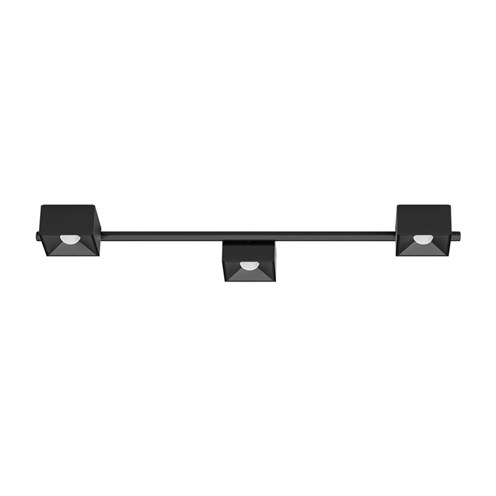 CINI&NILS+Nodo Q 3 LED 24W 1590lm 2700K CRI>90 60°, hämardatav phase-cut, laevalgusti, must