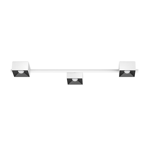 CINI&NILS+Nodo Q 3 LED 24W 1590lm 2700K CRI>90 60°, hämardatav phase-cut, laevalgusti, valge/must