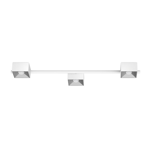 CINI&NILS+Nodo Q 3 LED 24W 1590lm 2700K CRI>90 60°, hämardatav phase-cut, laevalgusti, valge/hõbedane