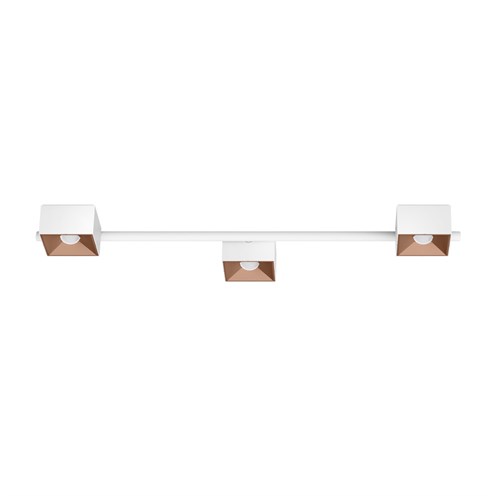CINI&NILS+Nodo Q 3 LED 24W 1590lm 2700K CRI>90 60°, hämardatav phase-cut, laevalgusti, valge/roosa kuld