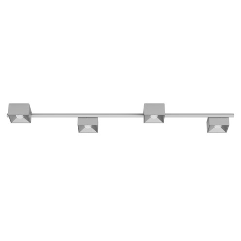 CINI&NILS+Nodo Q 4 LED 32W 2120lm 2700K CRI>90 60°, hämardatav phase-cut, laevalgusti, hõbedane