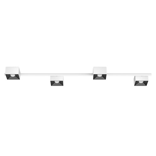 CINI&NILS+Nodo Q 4 LED 32W 2120lm 2700K CRI>90 60°, hämardatav phase-cut, laevalgusti, valge/must