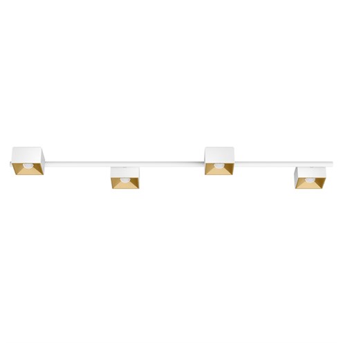 CINI&NILS+Nodo Q 4 LED 32W 2120lm 2700K CRI>90 60°, hämardatav phase-cut, laevalgusti, valge/kuldne