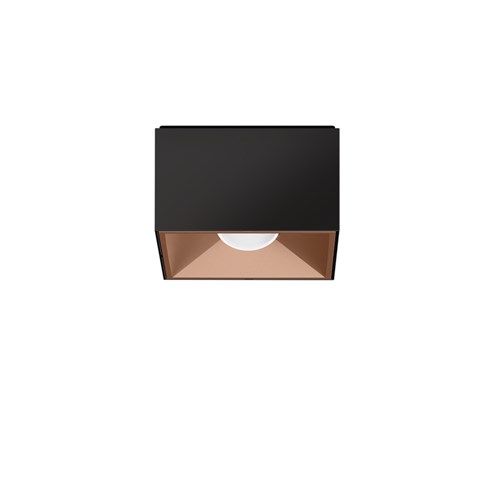 CINI&NILS+Nodo Q LED 8W 530lm 2700K CRI>90 60°, hämardatav phase-cut, laevalgusti, must/roosa kuld