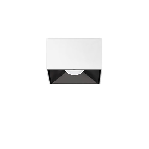 CINI&NILS+Nodo Q LED 8W 530lm 2700K CRI>90 60°, hämardatav phase-cut, laevalgusti, valge/must