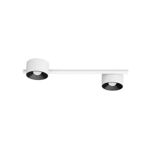 CINI&NILS+Nodo T 2 LED 16W 1060lm 2700K CRI>90 60°, hämardatav phase-cut, laevalgusti, valge/must