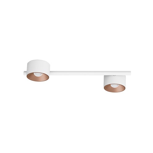 CINI&NILS+Nodo T 2 LED 16W 1060lm 2700K CRI>90 60°, hämardatav phase-cut, laevalgusti, valge/roosa kuld