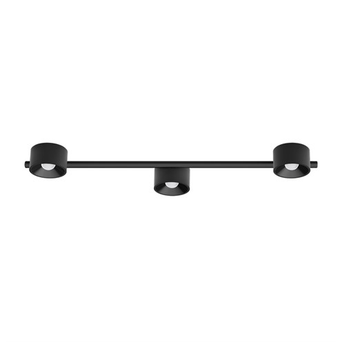 CINI&NILS+Nodo T 3 LED 24W 1590lm 2700K CRI>90 60°, hämardatav phase-cut, laevalgusti, must