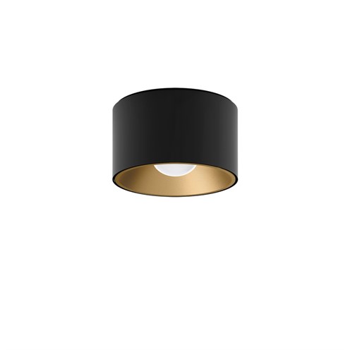 CINI&NILS+Nodo T LED 8W 530lm 2700K CRI>90 60°, hämardatav phase-cut, laevalgusti, must/kuldne