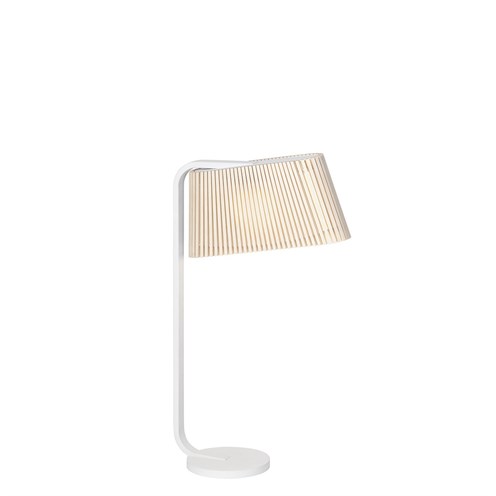 Secto Design+Owalo 7020 LED 5W 670lm 3000K, lauavalgusti, valge/kasespoon