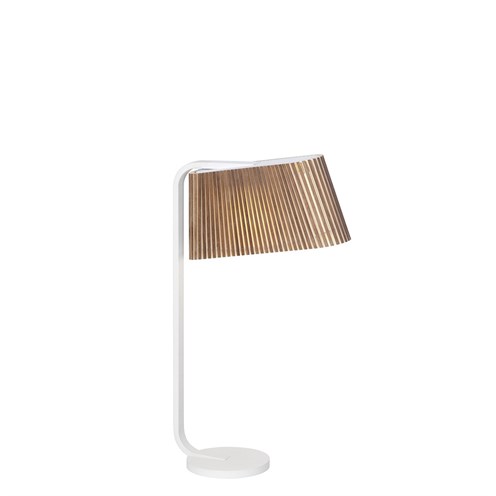 Secto Design+Owalo 7020 LED 5W 670lm 3000K, lauavalgusti, valge/vahatud pähklispoon