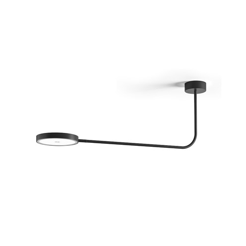 Panzeri+Dip LED 18W 1931lm 2700K CRI>90, hämardatav Push/DALI, laevalgusti, matt must