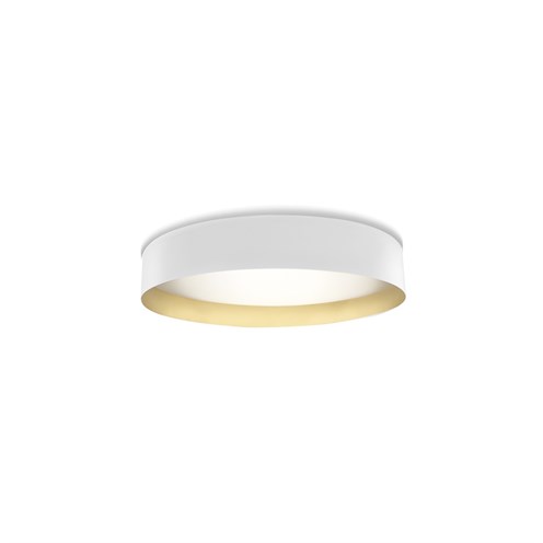 Panzeri+Ginevra 53 LED 25W 1877lm 3000K CRI>90 UGR<19 mikroprismaatiline hajuti, hämardatav Push/DALI, lae- ja seinavalgusti, valge/kuldne