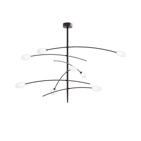 Panzeri+Roris LED 24W G9 1272lm 2700K, laevalgusti, matt must