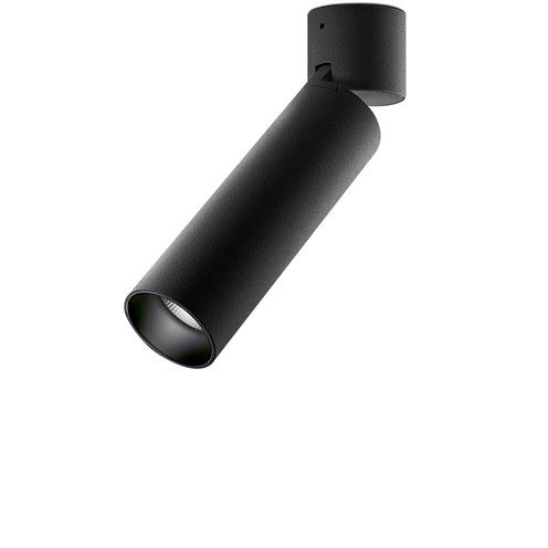 Panzeri+Lola LED 9W 972lm 3000K CRI>90 24°, hämardatav phase-cut, lae-/seinavalgusti, must