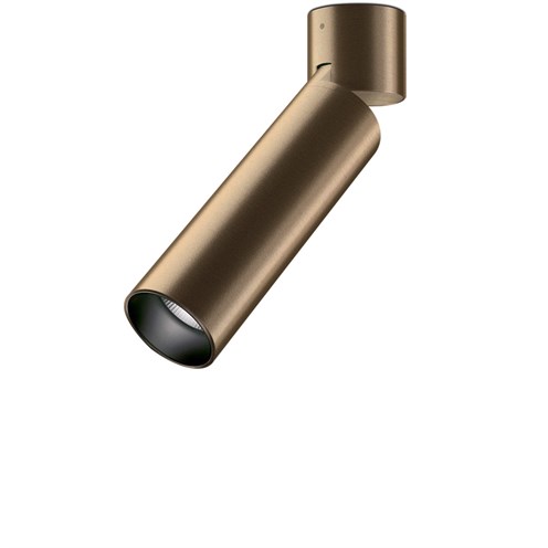 Panzeri+Lola LED 9W 972lm 3000K CRI>90 24°, hämardatav phase-cut, lae-/seinavalgusti, pronks