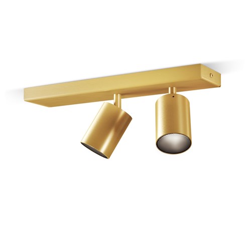 Panzeri+Carl2 LED 43W 2872lm 3000K CRI>90 30°, hämardatav Push/1-10V, lae-/seinavalgusti, matt messing