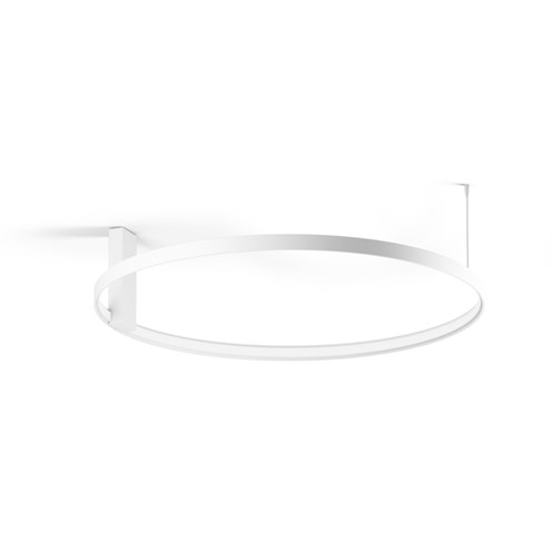 Panzeri+Zero Round Ø75 LED 42W 3059lm 3000K CRI>90, hämardatav Push/DALI, lae-/seinavalgusti, valge