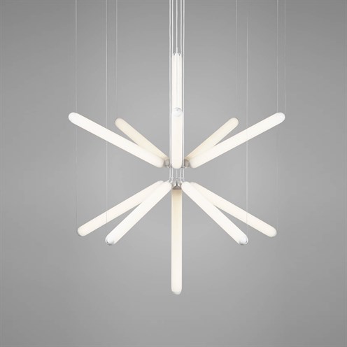 Brokis+PURO SPARKLE 1000 LED 300W 2700K CRI>90, hämardatav, rippvalgusti, valge, opaalklaas