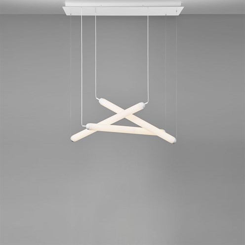Brokis+PURO ECLECTIC RECTANGULAR SET 1000 LED 60W 2700K CRI>90, hämardatav, rippvalgusti, valge, opaalklaas