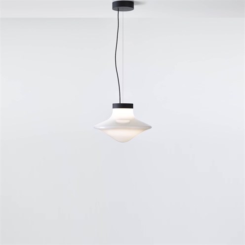 Brokis+TROTTOLA pendant L LED 12W 1191lm 2700K CRI>90, hämardatav, rippvalgusti, must, opaalklaas