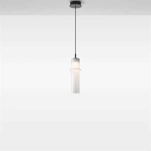 Brokis+BAMBOO FOREST M UP LED 6,5W 735lm 2700K CRI>90, hämardatav, rippvalgusti, must, opaalklaas