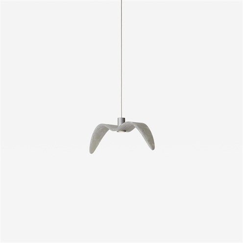 Brokis+NIGHT BIRDS MINI LED 5W 118lm 2700K CRI>90, hämardatav, rippvalgusti, hõbedane, BROKISGLASS opaalklaas, laerosett matt valge