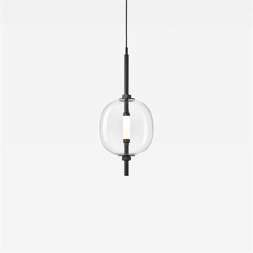 Brokis+UNDER PRESSURE VERTICAL MORE LED 2x2,5W 250lm 2700K CRI>90, hämardatav, rippvalgusti, must