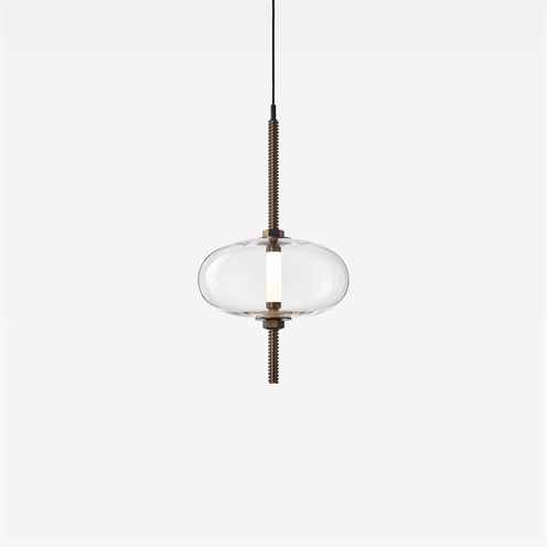 Brokis+UNDER PRESSURE VERTICAL MOST LED 2x2,5W 250lm 2700K CRI>90, hämardatav, rippvalgusti, pronks
