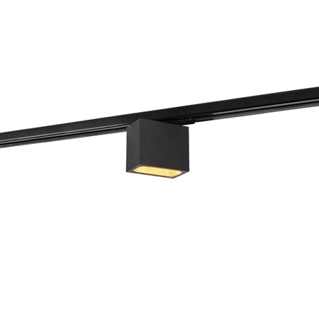 Wever & Ducré+PIRRO OPAL on track 2.0 LED 6,6W 270lm 2700K CRI>90, hämardatav phase-cut, siinivalgusti, matt must/kuldne, 1F adapter